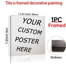 1pc Personalized Canvas Printing, User-Defined Canvas Printing, Converting Your Pictures Into Canvas Form, Canvas Art Creation, Photography Printing, Love, Wedding, Closing Ceremony, Family Art Works,Custom Poster, Room Decor, Customized Wall Art, Pictures Custom Photo, Customizable Things, Optional Frame, Bathroom Decor, Kitchen Decor, Living Room Decor, Bedroom Decor, Office Decor, - Multicolor - View 16