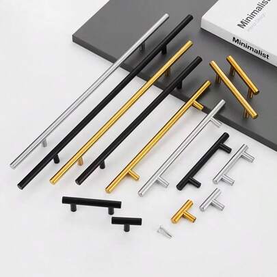 Brushed Nickel Cabnet Pulls Kitchen Cabinet Handles, Made Of Stainless Steel, Ideal For Cabnet, Drawer, Cupboard, 4 Pcs