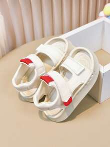 Toddler Boys' Sandals, Shoes For 1-6 Years Old, New Summer Beach Shoes, Baby First Walking Shoes - Beige - View 8