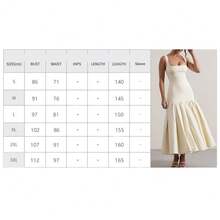 2026 Spring New Plus-Size Fashionable Elegant Women's Casual Chic Commuter Solid Color Patchwork Square Neck Dress - trắng - Xem 5