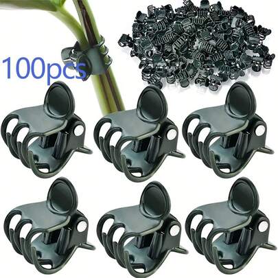 100/50/30/10pcs Orchid Clip, Vine Clip, Garden Clip, Butterfly Orchid Clip, Decorative Clip, Plant Gardening Clip Fixed Clip
