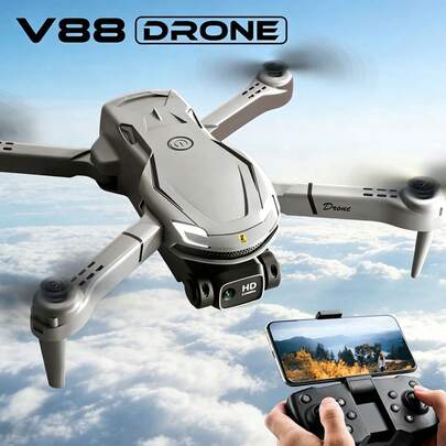 无人机、智能避障、遥控飞行器、高清双摄像头、航拍、四轴飞行器、无人机、可折叠、入门级、无人机、配件颜色随机