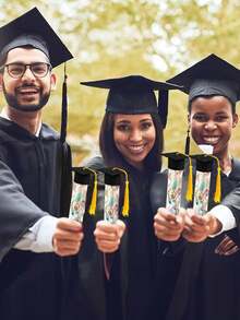 Bộ kẹo tốt nghiệp đựng trong ống (60/40/20/10 chiếc/1 chiếc), bao gồm mũ tốt nghiệp mini và hộp trong suốt; Quà tặng tiệc tốt nghiệp, quà lưu niệm sự kiện tựu trường, hộp đựng kẹo theo chủ đề, quà tặng lễ tốt nghiệp, đồ trang trí tốt nghiệp - Xem 2