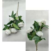 1pc 27-Inch Artificial Silk Peony Flower Vase Decor, Suitable For Wedding, Vase Filler, DIY Bouquet, Centerpiece, Bridal Shower, Office Decoration - Multicolor - View 10