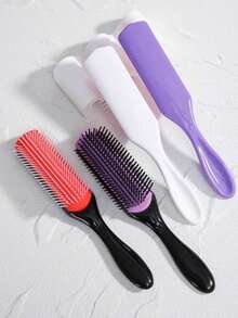 9 Row Detangler Brush,Hair Brush For Women Men Curly Wet Or Dry Hair Classic Detangling Brushes 9 Row For Natural Thick Hair, Blow Styling Separating, Shaping Defining Curls Tools Travel Bristle Hairbrush Classic Styling Curly Hair Brush For Detangling, Separating, Shaping. For Women And Men Wet Or Dry Hair,Hair Brush,Comb,Hair Tools,Hair Products And Accessories For Barber Salon Beauty Travel Essentials,Back To School,Travel Holiday Essentials,Hair Accessories For Women,Brush,Hair Brushes,Edge Brush,Brush Hair,Hair Comb,Comb Hair,Detangling Brush,Ball Brush,Mini Hair Brush,Hair Brush Set,Wooden Comb,Hair Brush, Brush, Comb, Slick Back Brush, Hairbrush, Edge Brush, Brush Hair, Hair Comb, Hair Brush Set, Comb Hair, Mini Hair Brush, Detangling Brush, Hair Brushes,Hair, Accessories, Hair Products, Hair Tools, Hair Stuff, Hair Care, Curly Hair Brush, Barber, Barber Accessories, Hairdressing Equipment - Multicolor - View 4