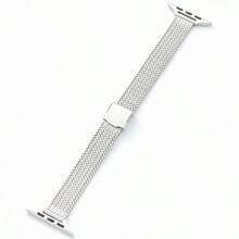 麦穗网状磁扣表带，不锈钢女士表带 - 銀色[雙保卡扣] - 查看 6