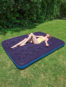 1PC Air Mattress: Inflates Quickly, Easy To Carry And Store, Suitable For Indoor Use And Camping - Navy Blue - View 1