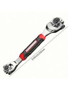 1 件装 52 合 1 万能套筒扳手，360° 灵活旋转头棘轮扳手，带橡胶手柄，适用于家庭车库，多功能扳手，符合人体工程学设计，经久耐用且精准。 - 1pc - 查看 4