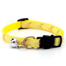 宠物项圈带铃铛卡通星月狗狗幼猫幼猫项圈可调节安全铃铛项链宠物配件 - 彩色 - 查看 12