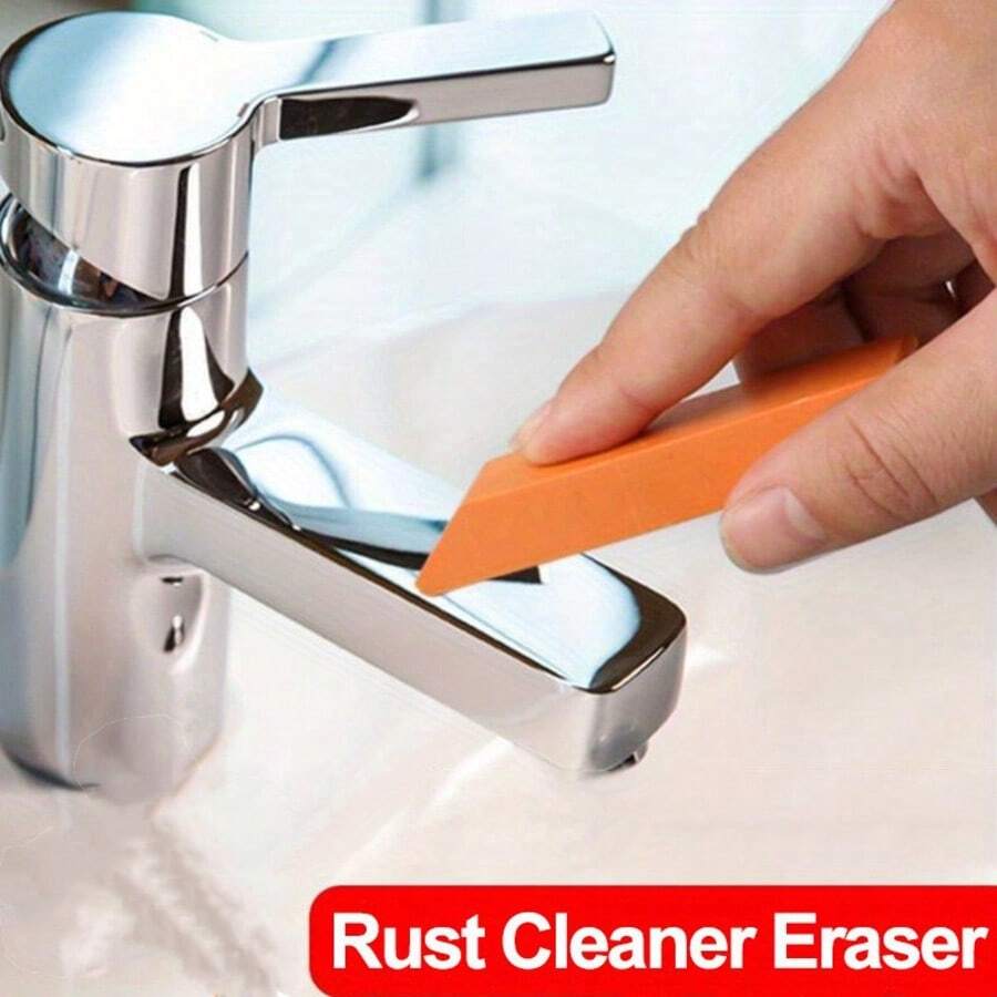 3pcs Multi-Purpose Rubber Cleaning Eraser, Rust & Limescale Remover For Bathroom Kitchen Cookware, Household Cleaning Essential