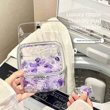 Large Capacity Laundry Detergent Storage Container With Scoop - Durable Plastic Organizer For Pods & Liquids, Press-On Lid Included, Storage Bins For Home Organization - Multicolor - View 2