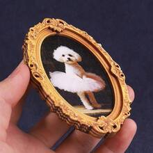 1 Piece Of Refrigerator Magnet Featuring A Pink Dress Teddy Bear Design, Vintage-Style Oval Shape, Photo Frame Design, A Fun Home Decoration Accessory, And A Holiday - 預設 - 查看 8
