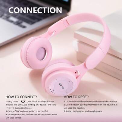 2026新款重低音无线耳机，便携式可折叠音乐耳机，骑行跑步休闲无线耳机，游戏全耳式无线耳机，TYPE-C充电