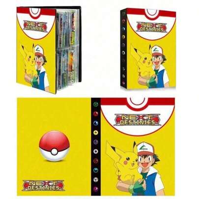 pokemon Hộp đựng thẻ, album sưu tập thẻ 4 ngăn, có thể chứa đến 240 thẻ các loại.