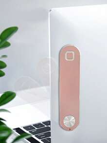 1个铝合金笔记本电脑侧屏便携式金属手机支架，黑色/玫瑰金/银色/蓝色 - 查看 8