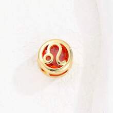 1PC Fashion High-End Shiny Elegant Simple Twelve Constellations Teardrop Birthstone Crystal Zirconia Pendant Gold Stainless Steel Necklace Clavicle Chain, Suitable For Daily Wear By Women, Can Be Given As A Gift To Family And Friends - Multicolor - View 8