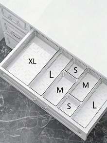 7pcs/6/1 Makeup Drawer Organizer Makeup Brush Organizer Clear Makeup Organizer Makeup Display Stand Organizer Divider Cosmetic Tool Storage Box - Multicolor - View 2