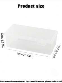 1 pieza Caja de almacenamiento transparente de PP para esmalte de uñas - Apilable para herramientas de arte de uñas, bolsa de accesorios de belleza de grado salón, decoración de habitación, caja de almacenamiento de cosméticos, tocador, artículo esencial de viaje, caja de almacenamiento, organizador de tocador de baño, almacenamiento de escritorio, organizador de baño - transparente - Ver 3