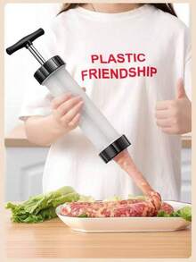 1pc Manual Home Sausage Stuffer, Thick Kitchen Tool For Home Use - Black - View 6