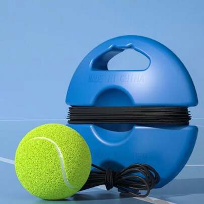 Bộ dụng cụ tập luyện tennis đàn hồi cao, bao gồm 1 đế, 1 quả bóng tennis, 1 dây buộc, kèm bóng tennis đàn hồi và dây dự phòng, thích hợp cho tập luyện đơn/đôi trong nhà/ngoài trời, được làm từ chất liệu PP, dụng cụ tập luyện tennis di động, món quà lý tưởng cho người mới bắt đầu để nâng cao kỹ năng, phụ kiện thể thao, dụng cụ tennis, môn thể thao dùng vợt, thiết bị thể thao cá nhân, dụng cụ tennis, lý tưởng cho người mới bắt đầu, người chơi chuyên nghiệp, gia đình, phòng tập thể dục, trường học, câu lạc bộ tennis (Giao hàng ngẫu nhiên)