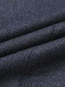 Men's Navy Blue Long Sleeve Sports Jacket, Casual Business Suit, Lightweight & Breathable - Blue - View 5