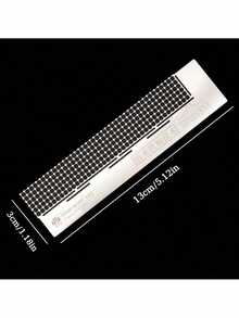 1pc Stainless Steel Ruler With Diamond Alignment Tool, Creative DIY Adhesive Painting Auxiliary Tool, Suitable For Diamond Painting And Embroidery Projects, Great For Diamond Art - View 9