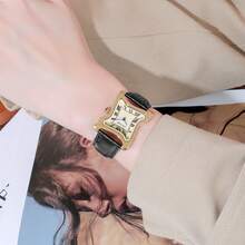 Elegant Ladies Geometric Shape Design Dial Roman Numeral Scale Business Women's Quartz Movement Analog Watch - one-size - View 5