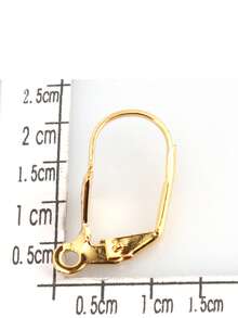 20 pièces Boucles d'oreilles en acier inoxydable Fermoirs de boucles d'oreilles créoles françaises Base de réglage d'oreille pour fournitures de fabrication de bijoux DIY Accessoires - Boucles d'oreilles bricolage - Voir 6