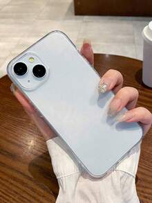 Sequins,Rhinestone 1pc Minimalist Shockproof Thick Glitter Phone Case, Suitable Compatible With Iphone 17/17 Pro/17 Pro Max/16 Pro Max/16/16 Pro/16 Plus/15/15 Pro Max/15 Plus 15 Pro/14 Pro Max/14 Pro/14/13 Pro Max/13/13 Pro/13 Pro Max/12/12 Pro Max/12 Pro/11/11 Pro Max/11 Pro Soft Cover - Transparent Glitter - Thickened at the Four Corners - View 6