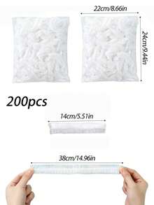 50/100/200pcs Transparent Plastic Lids, PE Film, Plastic Bowl Covers, Leftover Covers, Dust-Proof Bread Covers, For Snacks, Dried Fruits, Cereals, Keeps Food Fresh, Kitchen Supplies, Prep Before Meals, Fridge Decor, Kitchenware, Home Decor, Suitable For Outdoor, Camping, Back To School - Multicolor - View 12