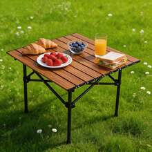 Portable All-In-One Folding Camping Table, Outdoor Picnic Table, Lightweight Folding Table With Storage Bag, Suitable For Camping, Barbecue, Beach, And Garden. Available In Multiple Sizes And Colors. - C - View 2