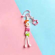 One Personalized Hand-Woven Keychain, Colorful Beads, Star/Bear Accessories, And Customizable Lettering. A Great Back-To-School Or Birthday Gift. - Star Keychain - View 37