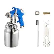 Siphon Feed Spray Gun, High Atomization Air Paint Spray Gun, 1000cc Automotive Paint Sprayer With 1.8 Mm Nozzle, Adjustable Flow Rate & Air Volume For Car, Furniture, Wall, House Painting - Siphon Feed, Single Nozzle, 1.8mm - View 8