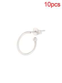 10pcs Stainless Steel Earring Hoops With Bead, Suitable For DIY Jewelry Making Materials And Accessories - DIY Earrings - View 14