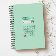 1 Pc A5 Spiral Bound Calculator Notebook - Black, Ideal For Office Calculations, Note-Taking And School Math Assignments - A5 - View 9