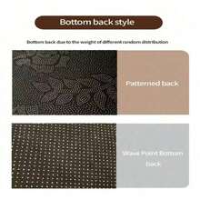 1pc Soft Non-Slip Mat, Green Leaf Pattern, Suitable For Living Room And Kitchen, 480G/㎡, 1cm Thickness - 10 - View 7