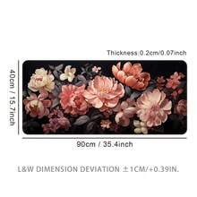 Spring-Inspired Extra Large Mouse Pad, Gaming Desk Mat, Big Keyboard Pad, Washable, Rubber Non-Slip Bottom, Stitched Edges, Gift Mouse Pad, Desk Protector, Study Pad, Multiple Sizes Available, Computer Keyboard Mat, Laptop Pad Office Desk Desk Office Supplies Office Decor - Blooming Flowers - View 15