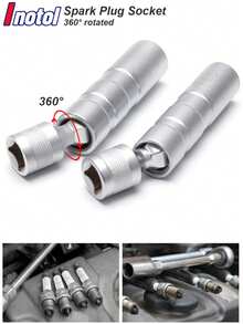 火花塞套筒扳手适配器 14mm 16mm 安装更换维修套件 旋转扭矩磁性拆卸间隙工具 汽车 - Spark Plug Socket - 查看 2