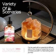 Hllozzi 100ml Fruity Essential Oil Collection – 6 Fruit Scents Including Watermelon, Sweet Orange, Honey Peach, Lemon, Raspberry And Cucumber Melon, Fragrance Oil For Diffusers, Humidifiers And Home Fragrance - Fruit - View 8