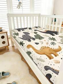 1 Buah Perlengkapan Tempat Tidur Bayi, 110g Sprei Bayi Motif Lucu untuk Tempat Tidur Tunggal, Terbuat dari Bahan Poliester, Cocok untuk Hadiah Liburan Bayi, Kamar Tidur Sepanjang Musim - MultiWarna - View 4