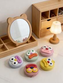 Cartoon Big Mouth Mini Small Tape Measure, Leather Ruler For Measuring Three Measurements, Clothing Ruler, Soft Ruler, One Click Rebound, Household Tape Measure - Cartoon Big Mouth - View 3