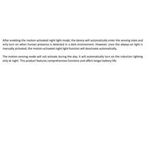 This 1-In-1 LED Motion Sensor Light (Wood Grain Finish) Is A Multi-Functional Night Light/Cabinet Light/Flashlight/Wardrobe Light/Bedside Lamp. It Is Also A USB Rechargeable Ambient Light And Magnetic Wall Light. - Three Colors Of Light - View 12