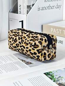Y2K Leopard Print Quilted Cosmetic Bag, A Classic Leopard Print Cosmetic Bag, Large Capacity, Stylish And Lightweight Toiletry Bag, Multi-Functional Tote Bag, Used For Organizing Items, Suitable For School, Office, And Outings, And An Ideal Gift For Girls. - Xem 8
