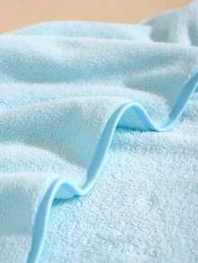 1pc Unisex Polyester Fabric Hooded Coral Fleece Soft & Quick Dry Bathrobes, Baby Blanket, Suitable For Bathing, Beach, All Seasons, Size 80cm/31.5inch*80cm/31.5inch - 灰色 - 查看 11