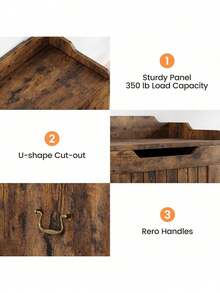 Cesta de almacenamiento madera con tapa, Caja de juguetes madera para niños y niñas, Caja de juguetes madera para niños grandes, Banco de almacenamiento con bisagra de , Baúl almacenamiento para la entrada, Sala de estar, Dormitorio, Sala de juegos. - 24,8 pulgadas - Marrón óxido - Ver 7