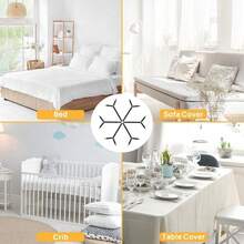 可调节床单固定带，防滑床笠夹，家用床上用品固定带，适用于所有床型 - 均碼 - 查看 3