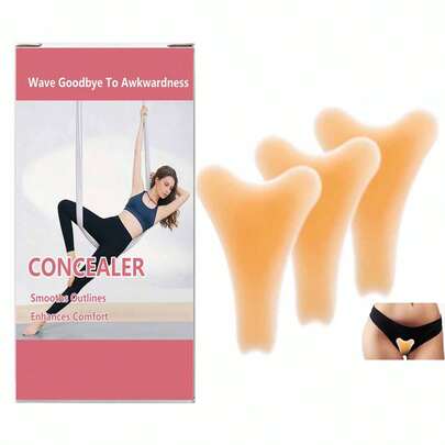 1pc Reusable Invisible Self-Adhesive Y Shape Silicone Pads, Underwear Guard Seamless Hider Covers For Bikini Leggings Swimsuits Yoga Pants