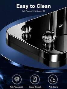 6片装全覆盖隐私钢化玻璃屏幕保护膜，兼容 17 Pro Max/17 Air/16 Pro Max/15 Pro/17/16/15/14/13/12/11/16e/Plus/Mini/X/XR/XS Max/7/8/SE2/SE3，9H+硬度，超高清，防刮花，防指纹，易于安装，防窥视 - 黑色-6PCS - 查看 5