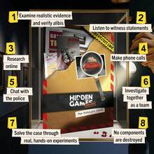 午夜皇冠——未解之谜游戏——冷案调查——扮演侦探，运用线索和证据破案——适合游戏之夜、派对和约会之夜，也可作为万圣节、圣诞节、感恩节礼物或装饰品，是理想的圣诞礼物。 - 彩色 - 查看 2