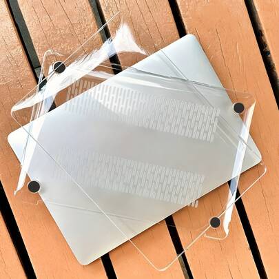 高品质笔记本电脑保护壳，适用于MacBook Pro和Air系列，防刮耐用，易于安装（1个保护壳+1个底座）